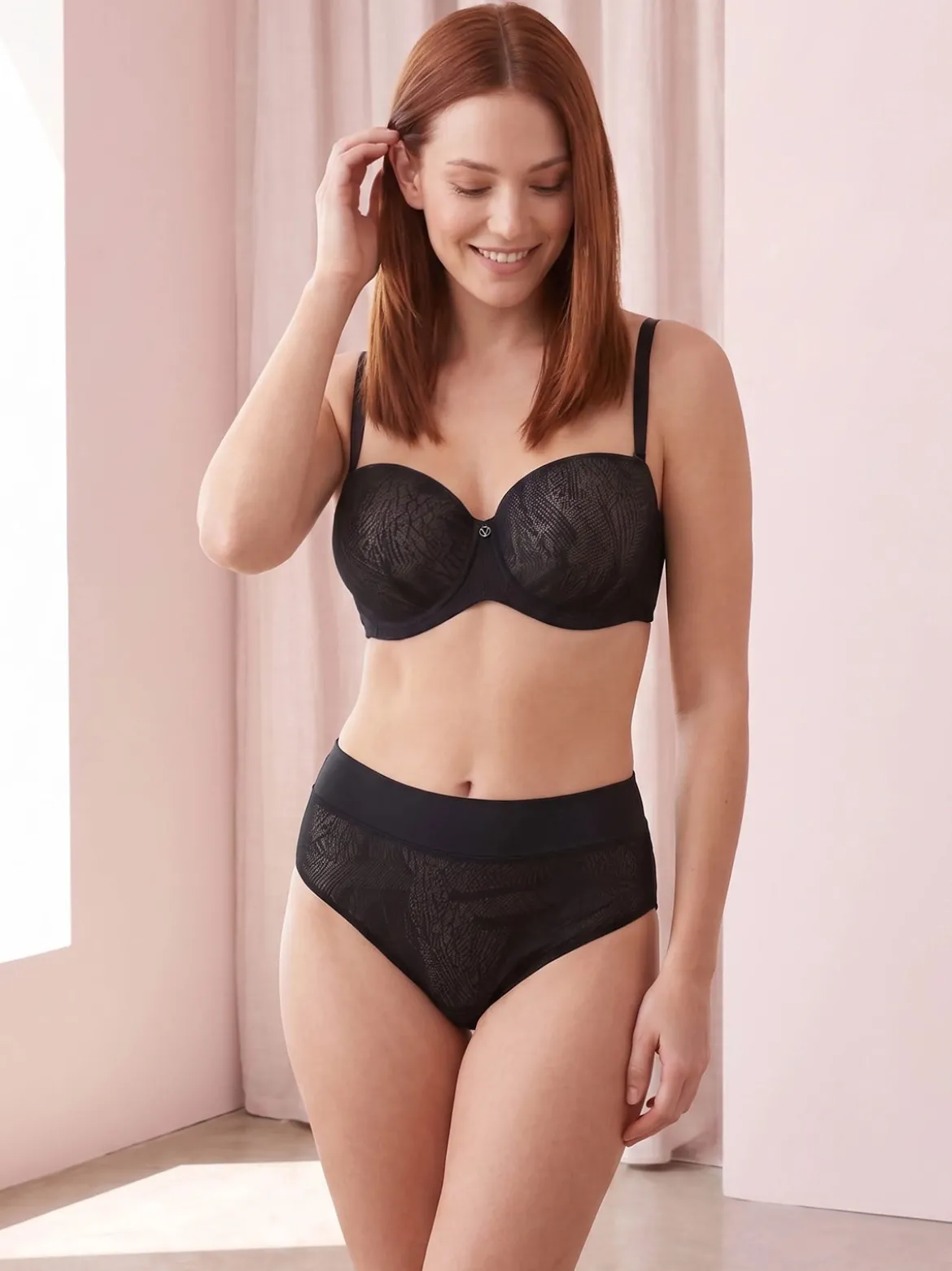 Verde Veronica OD24 Reggiseno con coppe imbottite e ferretto COPPA C - nero