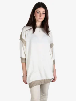 Vicbee Maxi maglia da donna a blocchi di colore