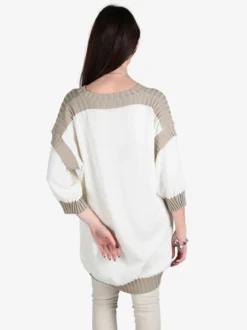 Vicbee Maxi maglia da donna a blocchi di colore