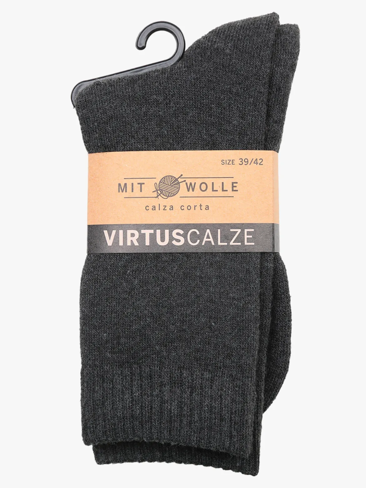 Virtus Calze corte da uomo misto lana