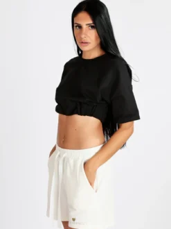 W.Angel Felpa cropped donna manica corta