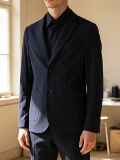Warren Webber Blazer casual da uomo - blu scuro