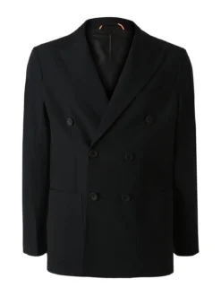 Warren Webber Blazer doppiopetto da uomo - nero
