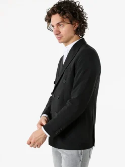 Warren Webber Blazer doppiopetto da uomo - nero