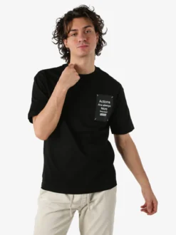 Warren Webber T-shirt oversize da uomo in cotone - nero