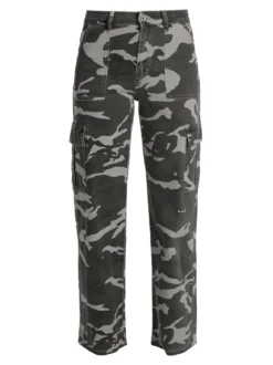Water Jeans Pantaloni donna militari con tasconi laterali