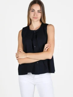 Wendy Trendy Camicia donna senza maniche in cotone