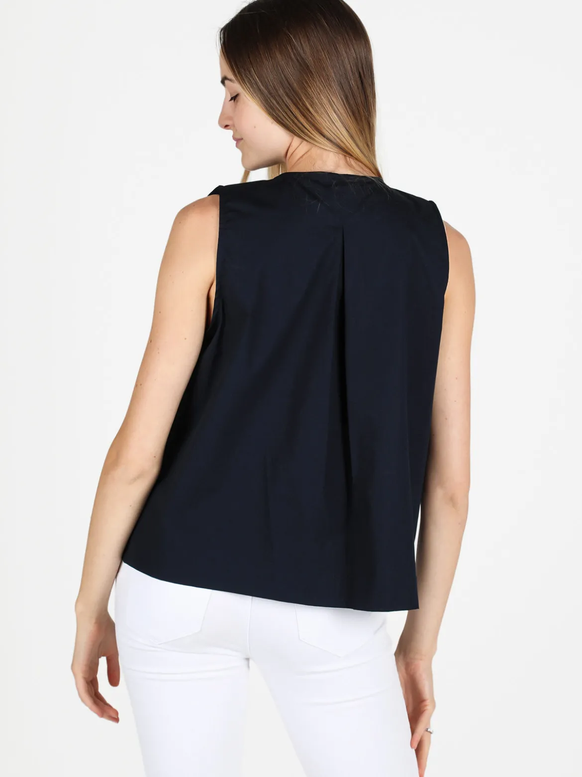 Wendy Trendy Camicia donna senza maniche in cotone