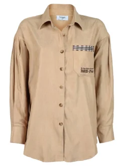 Wiya Camicia donna oversize con taschino