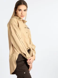 Wiya Camicia donna oversize con taschino