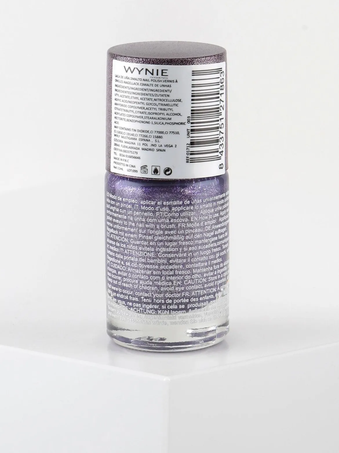 Wynie Cosmetics Smalto ad asciugatura rapida con brillantini