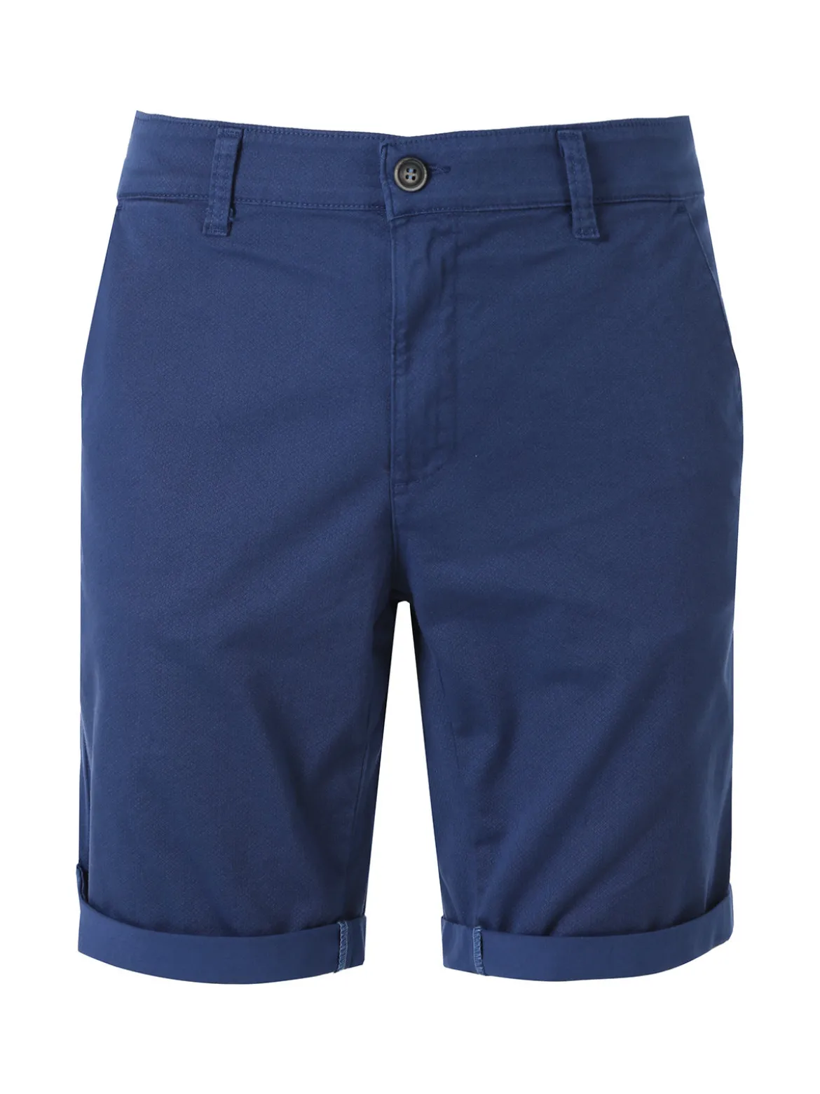 X-Cape Bermuda da uomo in cotone con stampa micro texture - blu