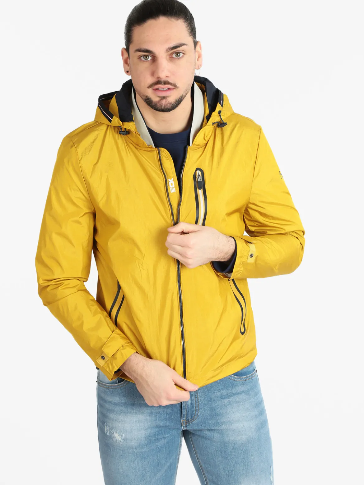 X-Cape BLACKJACK Giacca a vento leggera da uomo con cappuccio