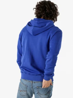 X-Cape Felpa da uomo con cappuccio e zip in cotone - blu