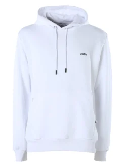 X-Cape Felpa da uomo in cotone con cappuccio - bianco