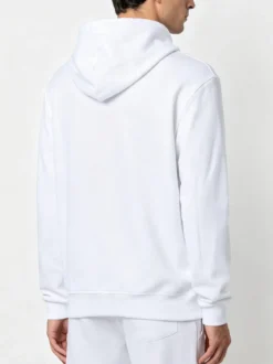 X-Cape Felpa da uomo in cotone con cappuccio - bianco