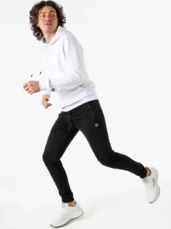 X-Cape Felpa da uomo in cotone con cappuccio - bianco