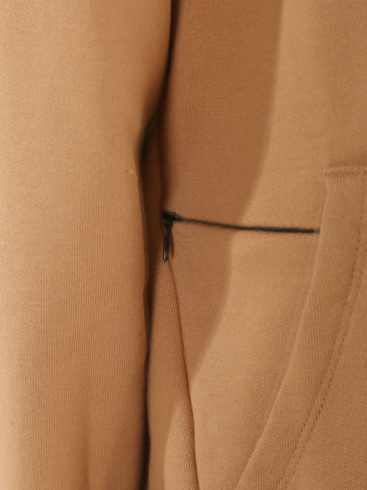 X-Cape Felpa da uomo in cotone con cappuccio - cammello