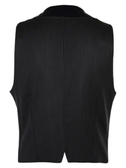 X-Cape Gilet elegante gessato nero