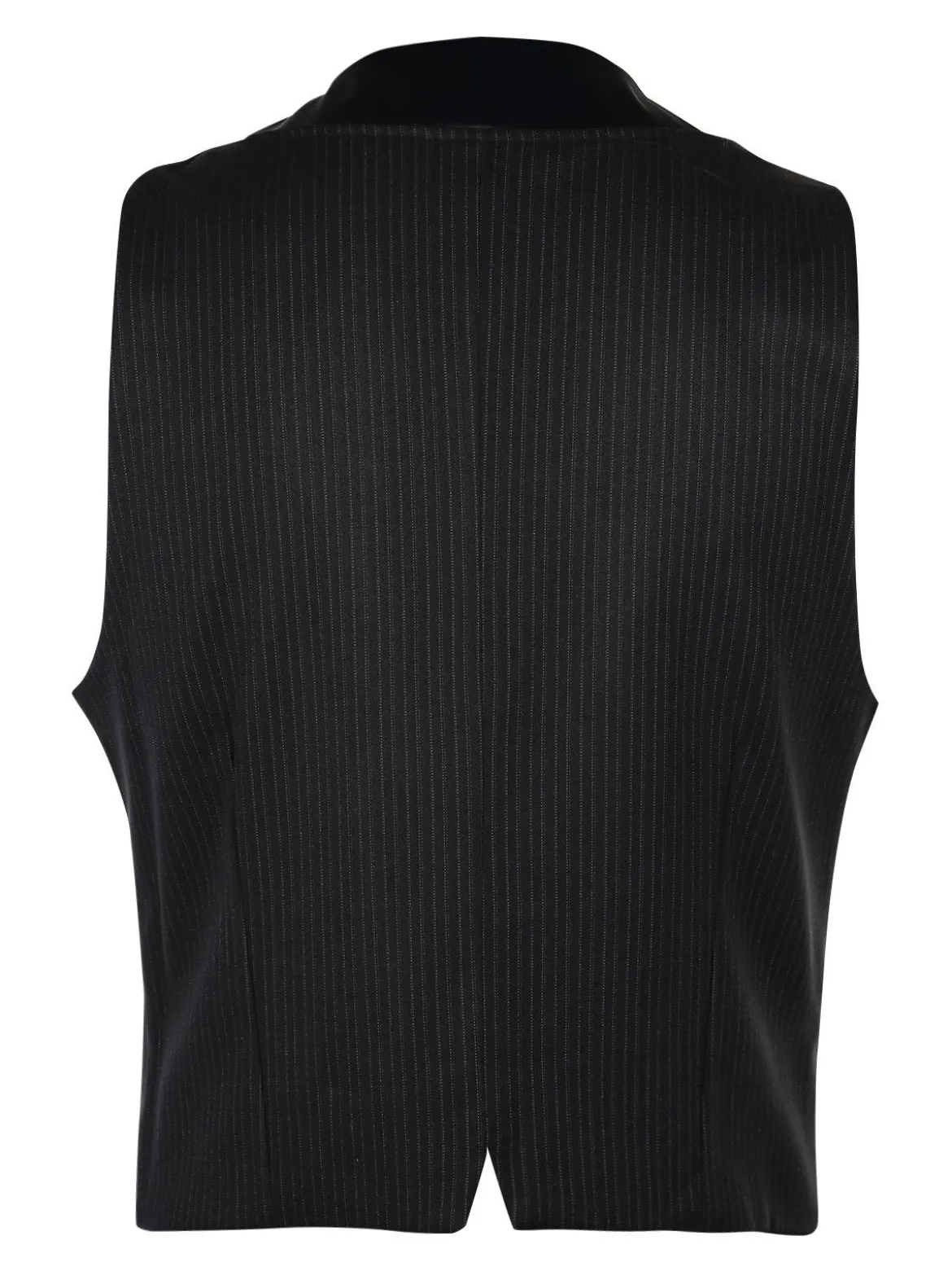 X-Cape Gilet elegante gessato nero