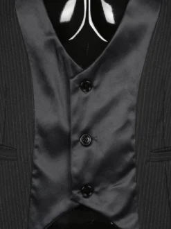 X-Cape Gilet elegante gessato nero