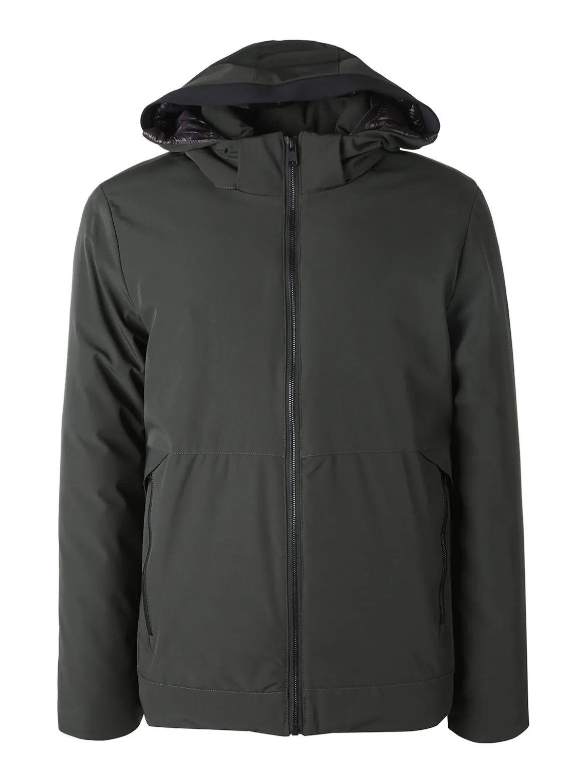 X-Cape Giubbotto uomo imbottito con cappuccio e zip - militare