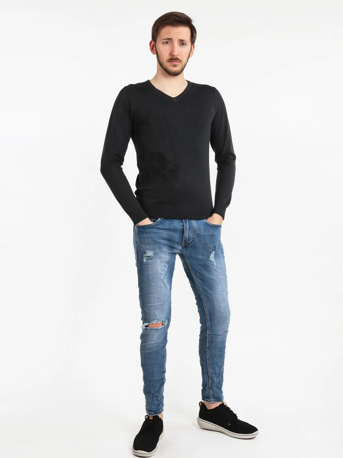 X-Cape Maglioncino leggero uomo scollo V