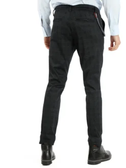 X-Cape Pantaloni casual da uomo con stampa a quadri