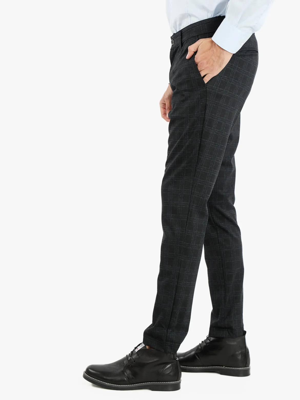 X-Cape Pantaloni casual da uomo con stampa a quadri