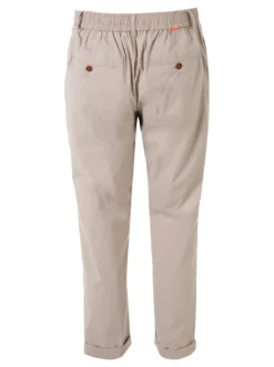 X-Cape Pantaloni da uomo in cotone tecnico con coulisse - sabbia