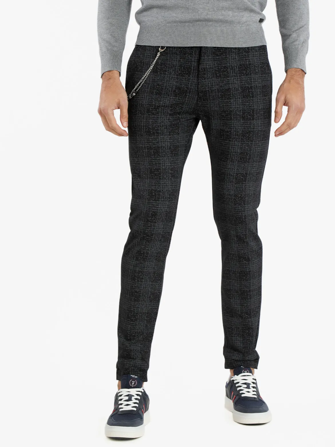 X-Cape Pantaloni slim fit da uomo a quadri