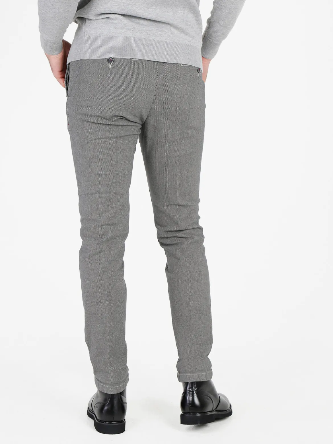 X-Cape Pantaloni slim fit da uomo in cotonte texturizzato