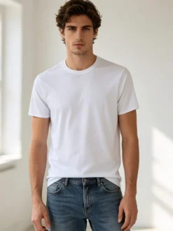 X-Cape T-shirt girocollo da uomo in tessuto tecnico traspirante - bianco