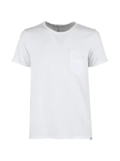 X-Cape T-shirt uomo in cotone con taschino - bianco