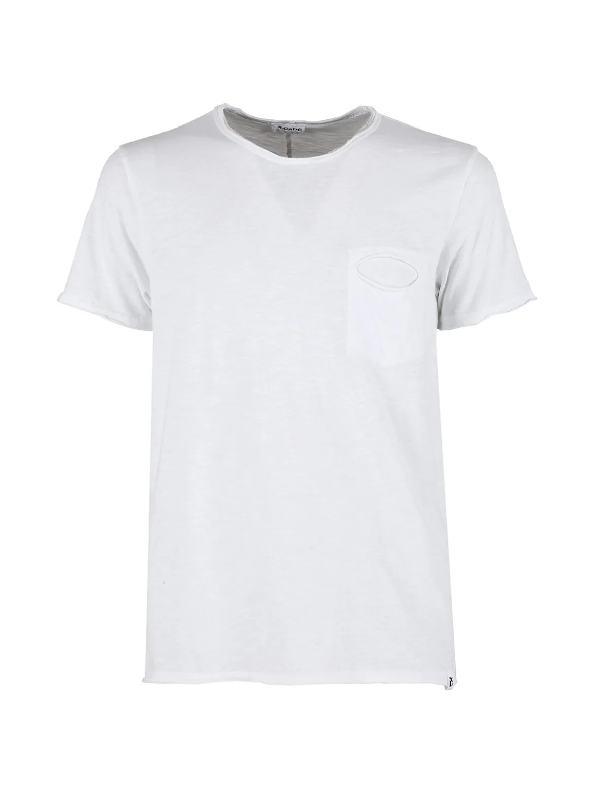 X-Cape T-shirt uomo in cotone con taschino - bianco