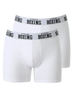 Xtreme Boxing Confezione da 2 boxer uomo in cotone - bianco