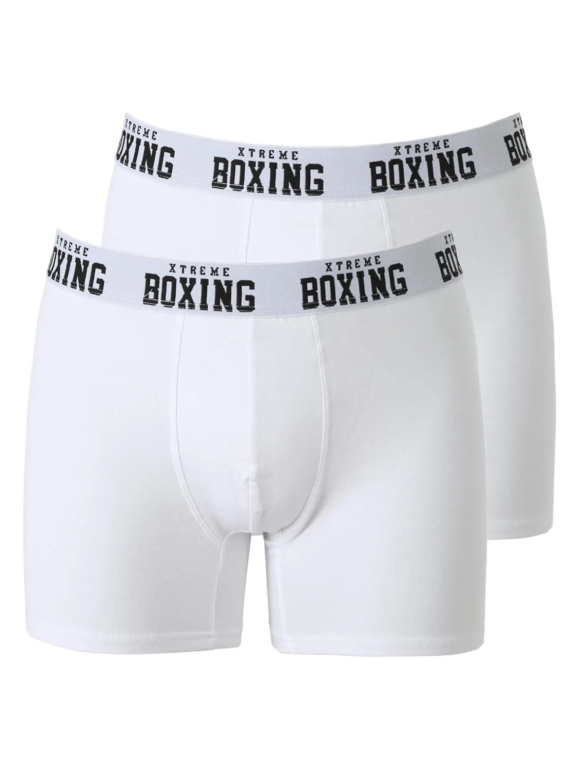 Xtreme Boxing Confezione da 2 boxer uomo in cotone - bianco