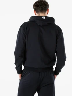 Xtreme Boxing Felpa da uomo in cotone con cappuccio e zip - blu scuro
