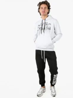 Xtreme Boxing Pantaloni tuta da uomo felpati con logo - nero