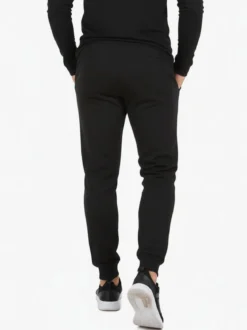 Xtreme Boxing Pantaloni tuta da uomo felpati con polsini - nero