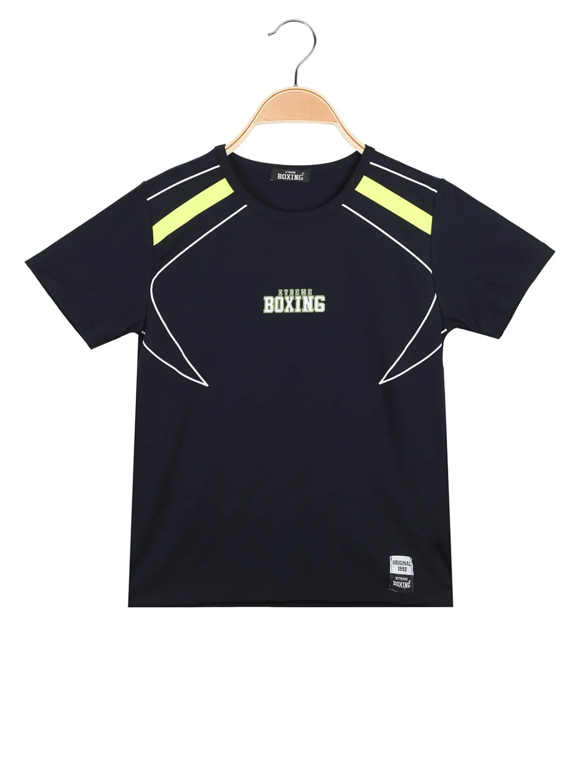 Xtreme Boxing T-shirt girocollo da ragazzo in cotone con logo - blu scuro