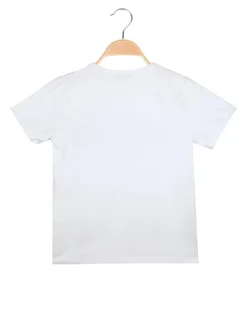 Xtreme Boxing T-shirt girocollo da ragazzo in cotone con logo - bianco