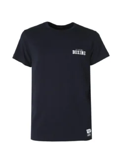 Xtreme Boxing T-shirt girocollo da uomo in cotone con logo - blu scuro