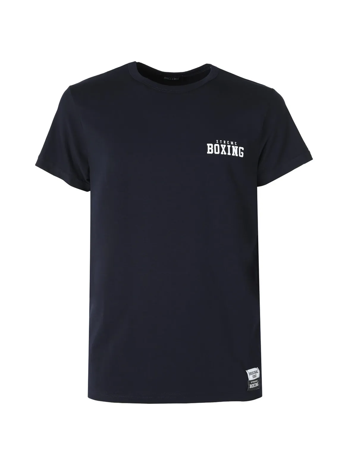 Xtreme Boxing T-shirt girocollo da uomo in cotone con logo - blu scuro