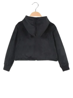 Yes! Do Kid'S Felpa da bambina cropped con cappuccio e zip