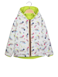 Yes! Do Kid'S Giacca a vento reversibile da bambina con cappuccio