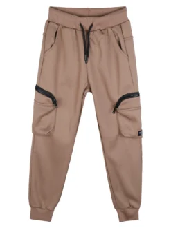 Yi Boy Pantaloni da bambino con tasconi laterali e polsini