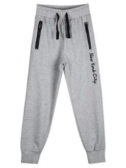 Yi Boy Pantaloni tuta da bambino con polsini - grigio
