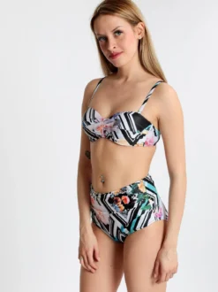 Y&M Bikini a fascia con slip a vita alta