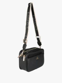 You Young Coveri Borsa a tracolla da donna in ecopelle con doppio scomparto - nero